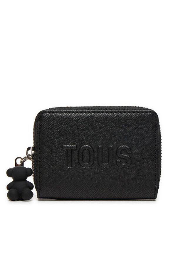 Tous - TOUS Mały Portfel Damski 2002001951 Czarny. Kolor: czarny. Materiał: skóra