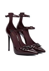 LE SILLA - Le Silla Szpilki Deco Morgana 2004B100RCPPKAB Bordowy. Kolor: czerwony. Materiał: skóra, lakier. Obcas: na szpilce #5