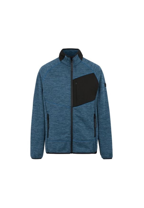 Polar zapinany na zamek błyskawiczny Regatta Salzance. Kolor: niebieski. Materiał: polar. Sport: turystyka piesza