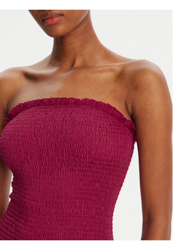 BARDOT - Bardot Sukienka letnia Azura Strapless 59882DB Różowy Slim Fit. Kolor: różowy. Materiał: syntetyk. Sezon: lato