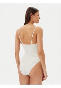 Calvin Klein Swimwear Strój kąpielowy KW0KW02709 Beżowy. Kolor: beżowy. Materiał: syntetyk