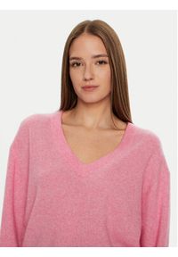 AMERICAN VINTAGE - American Vintage Sweter Raxow RAX18AH24 Różowy Loose Fit. Kolor: różowy. Materiał: wełna. Styl: vintage