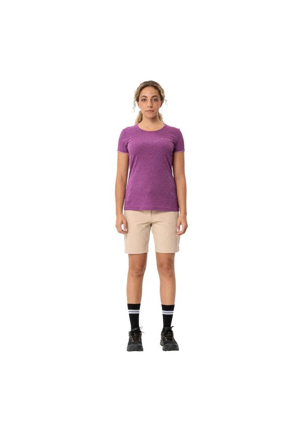 Koszulka szybkoschnąca damska Vaude Essential T-Shirt. Kolor: wielokolorowy, różowy, fioletowy