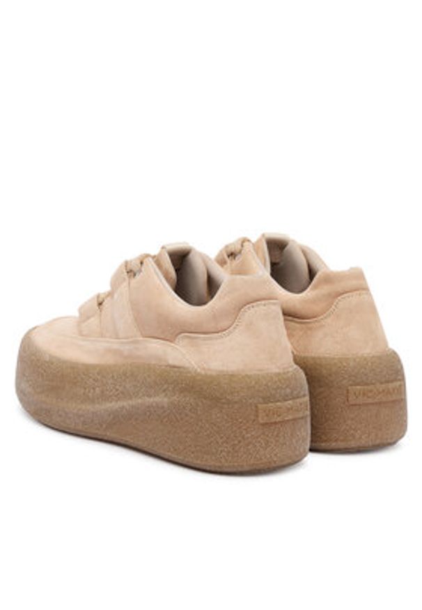 Vic Matié Sneakersy 1H4106D F04H010402 Beżowy. Kolor: beżowy. Materiał: skóra, zamsz