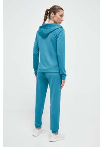 Adidas - adidas dres damski kolor turkusowy. Kolor: turkusowy. Materiał: dresówka #2