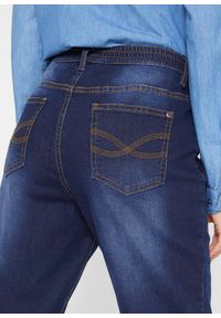 bonprix - Dżinsy ocieplane, straight, mid waist. Kolor: niebieski #2