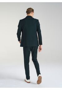 Pako Lorente - PAKO LORENTE – Wełniane zielone spodnie garniturowe. Kolor: zielony. Materiał: wełna. Styl: elegancki #2