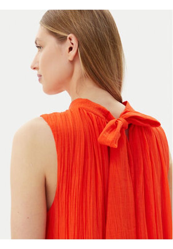 YAS Sukienka letnia Twigsy 26037703 Czerwony Relaxed Fit. Kolor: czerwony. Materiał: lyocell. Sezon: lato