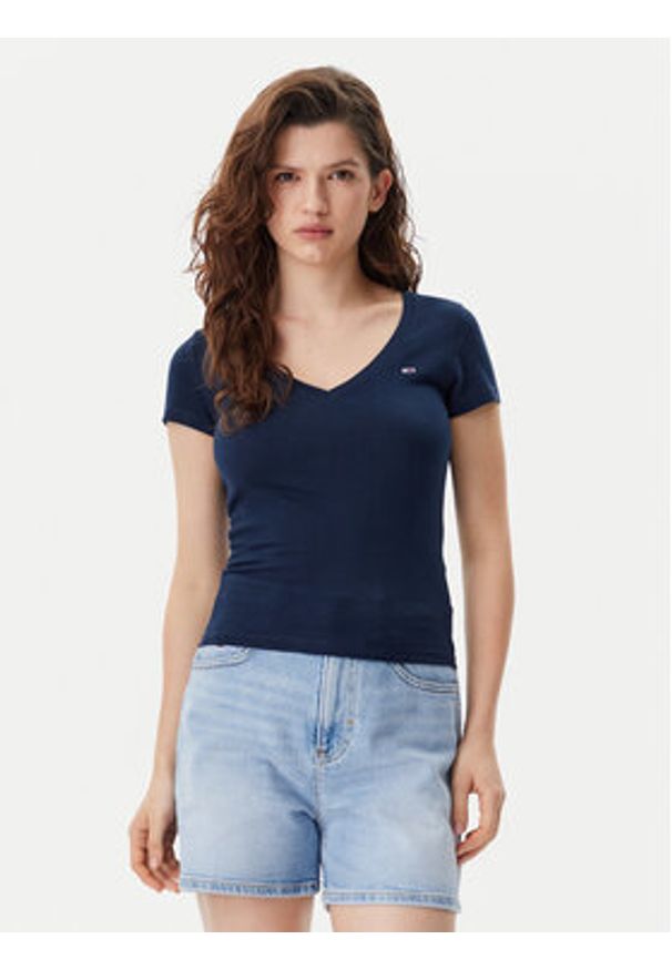 Tommy Jeans Komplet t-shirtów DW0DW21367 Kolorowy Slim Fit. Materiał: bawełna. Wzór: kolorowy