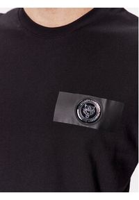 Plein Sport T-Shirt SACC MTK6027 SJY001N Czarny Regular Fit. Kolor: czarny. Materiał: bawełna. Styl: sportowy #3