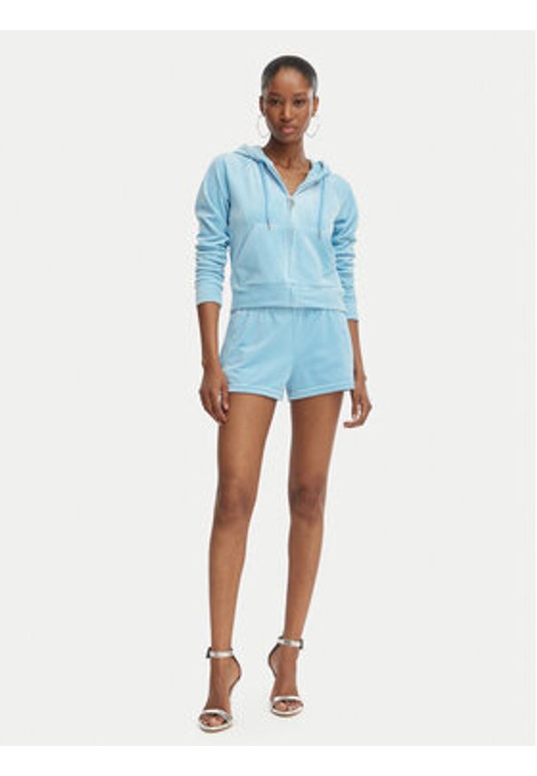 Juicy Couture Szorty sportowe Tamia JCWHS126305 Błękitny Regular Fit. Kolor: niebieski. Materiał: syntetyk