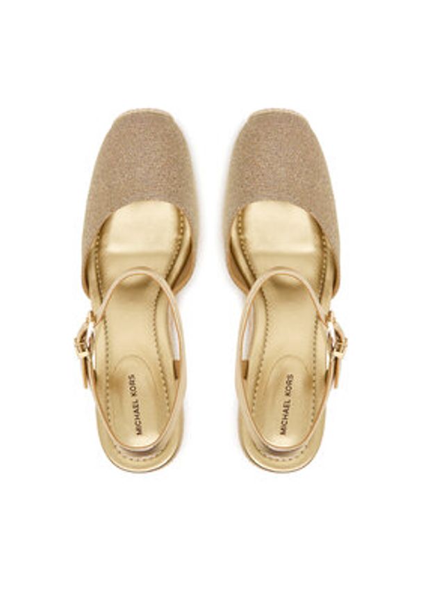 MICHAEL Michael Kors Espadryle Kenzie Wedge 40S6KZMS3D Beżowy. Kolor: beżowy. Materiał: materiał