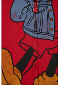 GAP Bluza dziecięca x Disney kolor czerwony z kapturem z nadrukiem. Okazja: na co dzień. Typ kołnierza: kaptur. Kolor: czerwony. Materiał: materiał, dzianina, włókno. Wzór: nadruk, motyw z bajki. Styl: casual #2