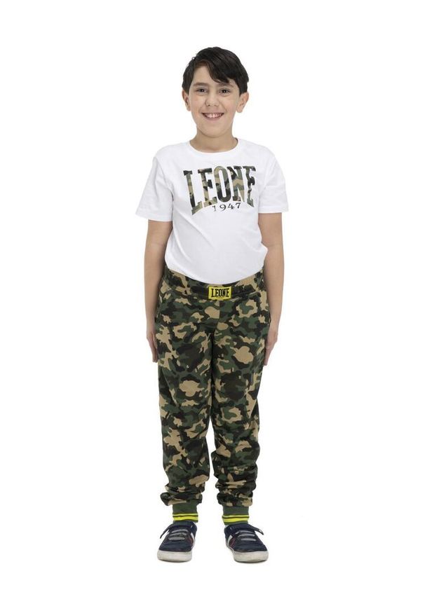 LEONE 1947 APPAREL - Dziecięce joggery Bold Camo. Kolor: wielokolorowy, brązowy, zielony. Sport: joga i pilates