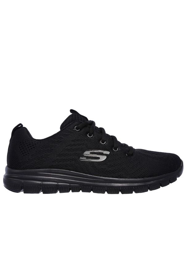 skechers - Buty Skechers Graceful Get Connected 12615BBK - czarne. Kolor: czarny. Materiał: materiał, mesh. Szerokość cholewki: normalna. Model: Skechers Sport