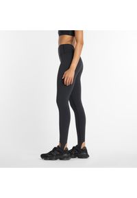 Legginsy damskie do biegania New Balance Sleek WP53168BK – czarne. Stan: podwyższony. Kolor: czarny. Materiał: lycra, poliester, materiał. Wzór: gładki. Sport: fitness #2