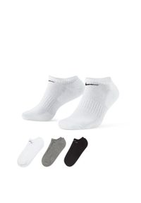 SKARPETY Nike Everyday Cushioned Training No-Show 3 Pairs, Dla obu płci. Kolor: wielokolorowy. Materiał: bawełna, materiał