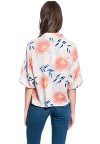 Lee - DAMSKA KOSZULA MATERIAŁOWA LEE FLORAL RESORT SHIRT ECRU L46DDWNQ 112110884. Materiał: materiał #7