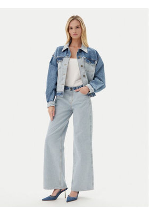 Guess Jeans Jeansy W5YA0Y D5M56 Niebieski Wide Leg. Kolor: niebieski