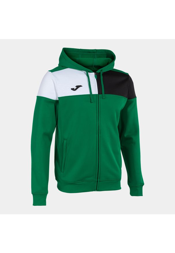 Kurtka z dresu Joma Crew V. Kolor: wielokolorowy, czarny, zielony. Materiał: dresówka. Sport: piłka nożna, fitness