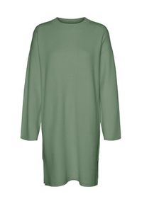 Vero Moda Sukienka dzianinowa Gold 10271183 Zielony Loose Fit. Kolor: zielony. Materiał: dzianina, wiskoza