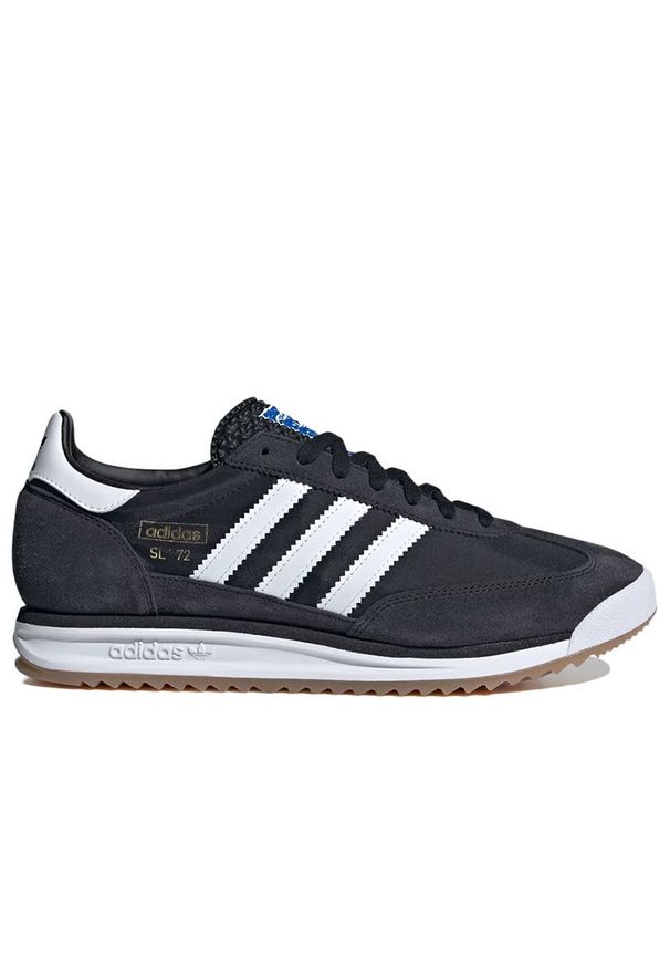 Adidas - Buty adidas Originals SL RS 72 JI1282 - czarne. Okazja: na uczelnię. Zapięcie: pasek. Kolor: czarny. Materiał: nylon, zamsz, guma. Szerokość cholewki: normalna. Wzór: aplikacja, paski. Sezon: lato