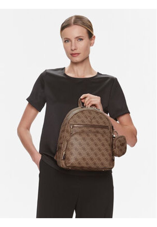 Guess Plecak Power Play Tech Tote HWSL90 06320 Brązowy. Kolor: brązowy. Materiał: skóra