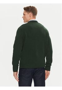 Lacoste Sweter AH3145 Zielony Classic Fit. Kolor: zielony. Materiał: wełna