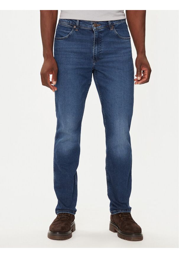 Wrangler Jeansy Greensboro 112358221 Niebieski Straight Fit. Kolor: niebieski