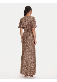 Guess Sukienka wieczorowa W5YK01 WHEZ2 Beżowy Regular Fit. Kolor: beżowy. Materiał: wiskoza. Styl: wizytowy