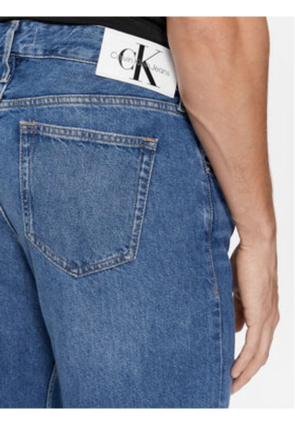 Calvin Klein Jeans Jeansy 90's J30J323355 Granatowy Straight Fit. Kolor: niebieski