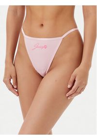 Juicy Couture Komplet 3 par stringów JCTUS125960 Kolorowy. Materiał: syntetyk. Wzór: kolorowy