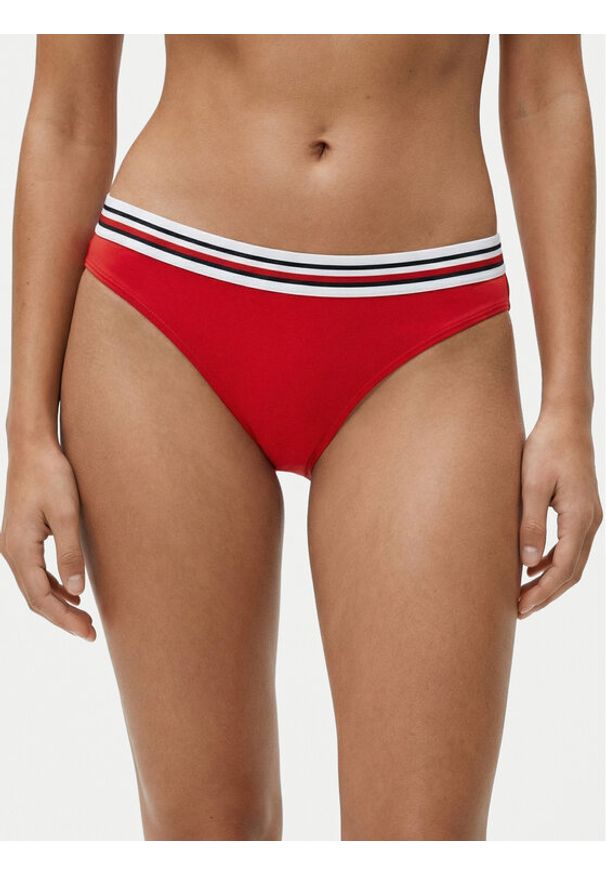 TOMMY HILFIGER - Tommy Hilfiger Dół od bikini UW0UW06355 Czerwony. Kolor: czerwony. Materiał: syntetyk