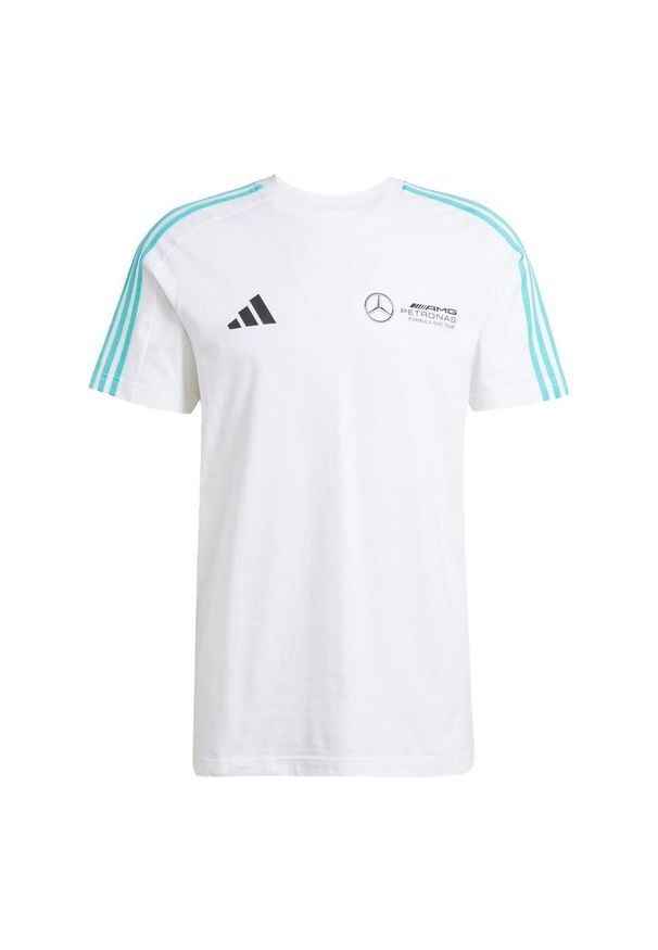 Adidas - Koszulka Mercedes - AMG Petronas Formula One Team DNA. Kolor: biały, wielokolorowy, czarny