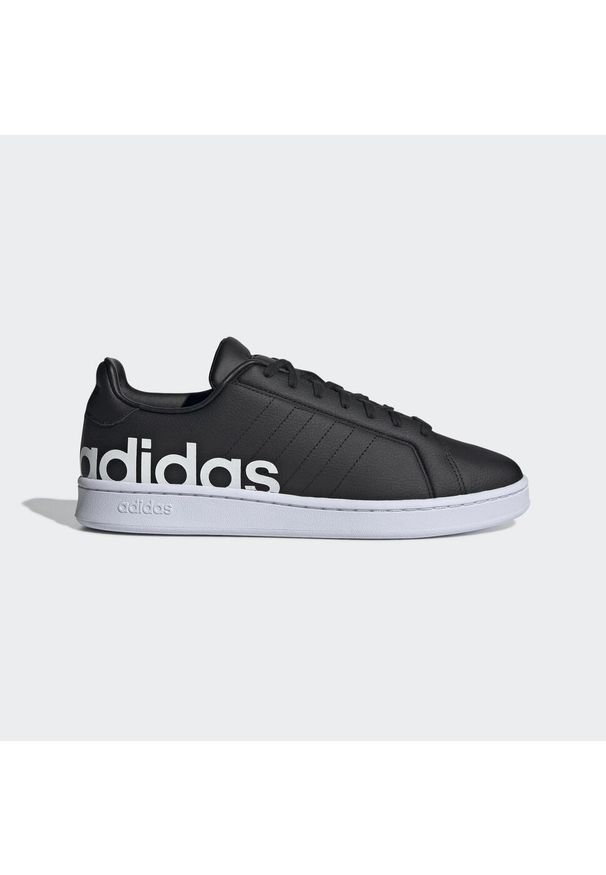 Buty Mężczyzna Adidas Grand Court Lts czarny. Okazja: na co dzień. Kolor: czarny, biały, wielokolorowy. Sport: turystyka piesza