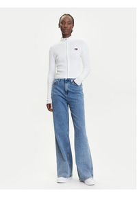 Tommy Jeans Kardigan DW0DW20967 Biały Slim Fit. Kolor: biały. Materiał: syntetyk #4
