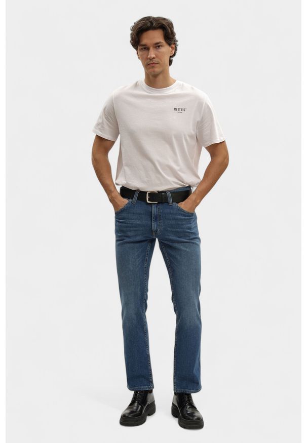 Męskie Spodnie Jeansowe Mustang Style Tramper Straight Denim Blue 1016809 5000 502