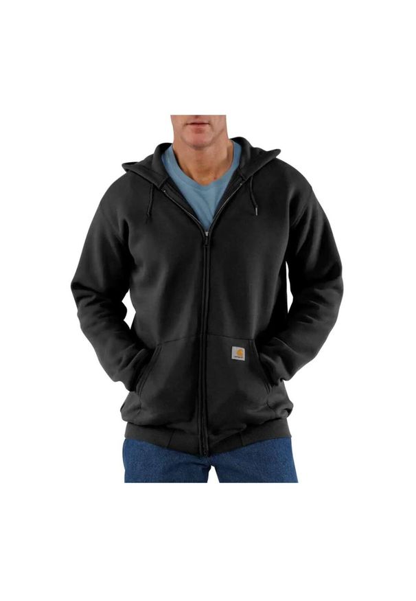 Bluza sportowa męska z kapturem Carhartt Midweight Hooded Zip Sweatshirt. Typ kołnierza: kaptur. Kolor: czarny