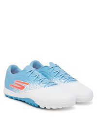 skechers - Skechers Buty do piłki nożnej Gold Tf 252016 WTQP Biały. Kolor: biały. Materiał: skóra #3
