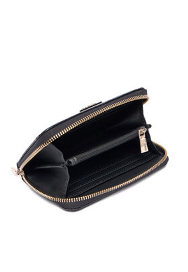 Guess Duży Portfel Damski Cresidia II Slg SWPD98 88140 Czarny. Kolor: czarny. Materiał: skóra