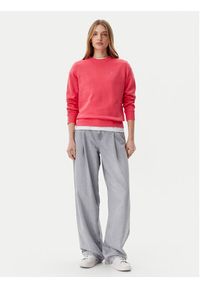 Tommy Jeans Bluza Flag DW0DW19959 Różowy Regular Fit. Kolor: różowy. Materiał: bawełna #4