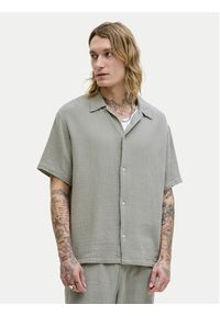 Jack & Jones Komplet koszula i szorty materiałowe Nantucket 12302220 Zielony Relaxed Fit. Kolor: zielony. Materiał: bawełna #2