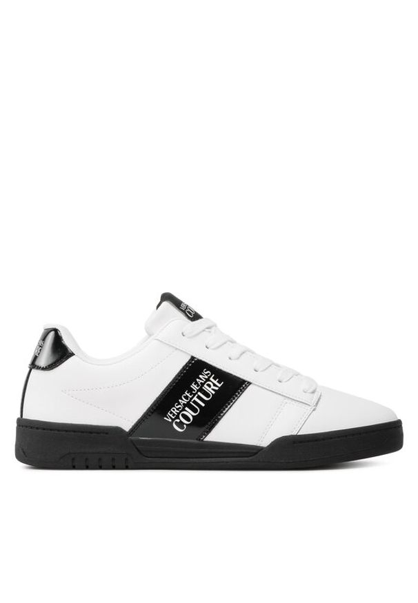 Versace Jeans Couture Sneakersy 74YA3SD5 Biały. Kolor: biały. Materiał: skóra