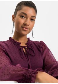 bonprix - Sukienka mini. Kolor: brązowy. Materiał: szyfon. Długość: mini #2