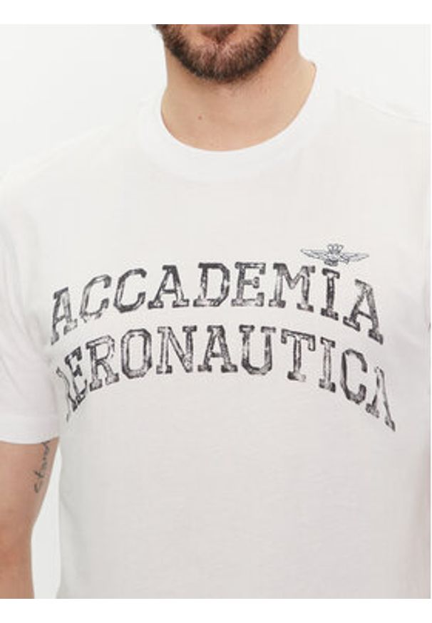 Aeronautica Militare T-Shirt 241TS2203J629 Biały Regular Fit. Kolor: biały. Materiał: bawełna