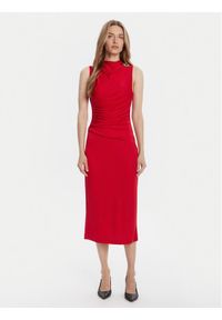 Rinascimento Sukienka koktajlowa CFC0125010003 Czerwony Slim Fit. Kolor: czerwony. Materiał: syntetyk. Styl: wizytowy