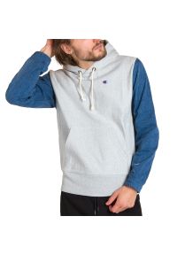 Champion - CHAMPION HOODED SWEATSHIRT > 214496-EM004. Materiał: poliester, bawełna. Wzór: haft, aplikacja. Styl: klasyczny #1