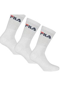 Unisex Fila Tennis Socks 3-Pack White, rozmiar 35-38. Kolor: biały. Sport: tenis