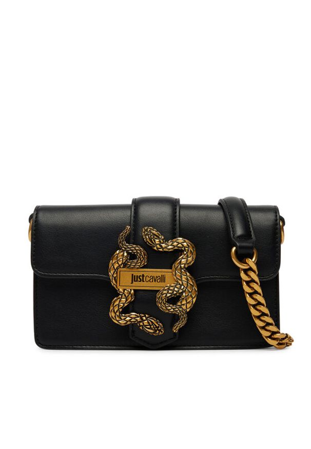 Just Cavalli Torebka 80RA5PA2 ZSA89 Czarny. Kolor: czarny. Materiał: skórzane
