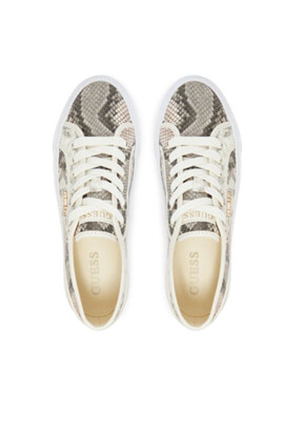 Guess Sneakersy FLTJLV ELE12 Szary. Kolor: szary. Materiał: skóra